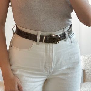 & Other Stories khaki brown belt